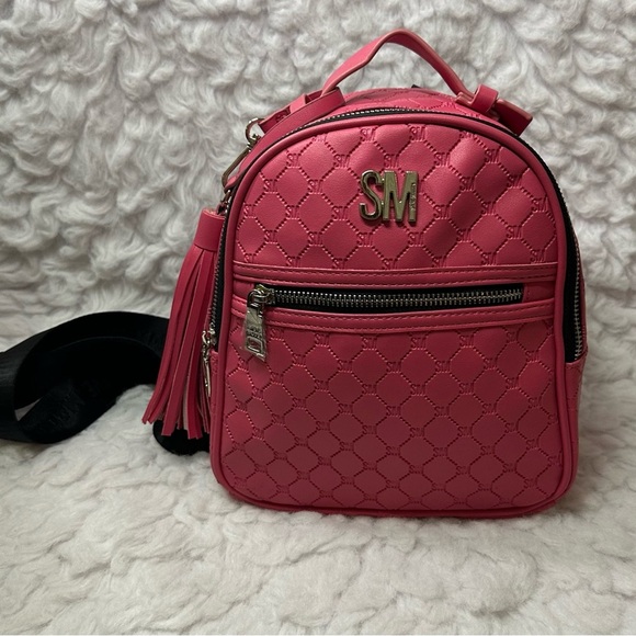 NWOT Steve Madden  Pink Quilted Women's Backpack - Picture 4 of 14